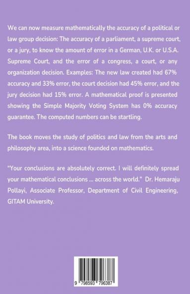 A Mathematical Foundation For Politics And Law