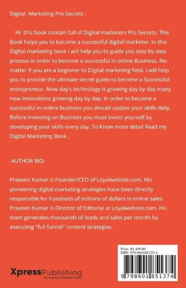 Digital Marketing: Learn Digital Marketing Pro Secrets