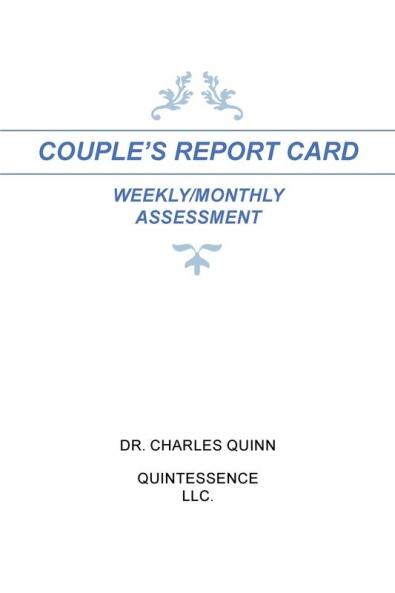 COUPLE'S REPORT CARD WEEKLY/MONTHLY ASSESSMENT