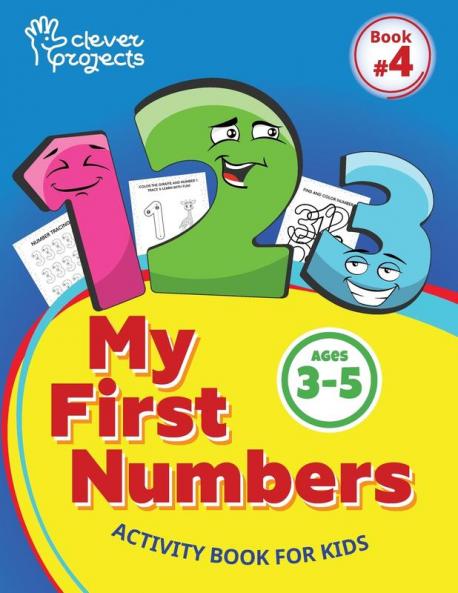 My first numbers activity book for Pre-K and Kindergarten kids age 3-5