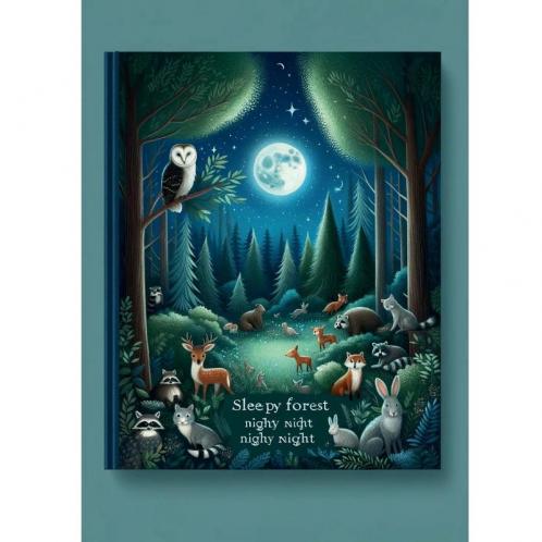 Sleepy Forest Nighty Night A Children's Bedtime Short Story w/Illustrations