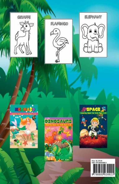 Wild Animals Coloring Book For Toddlers : My First Wild Animals Coloring & Activity Book For Kids & Preschool | Cute & Fun Coloring Pages For Boys & Girls | Big Illustrations For To...