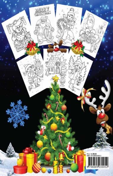 Christmas Coloring Book for Kids Ages 4-8 : Over 70 Christmas Unique Coloring Pages For Kids Ages 4-8 8-12 Including Santa Claus Reindeer Snowmen Christmas Trees Snow Mandalas &amp; More!