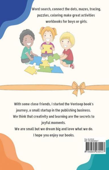 Activity Book For Kids Ages 6-10 : Creative And Educational Activity Book For Kids For The Holidays | Engaging And Fun Activity Book With Dot To Dot Coloring Puzzles Word Search And More| Boost...