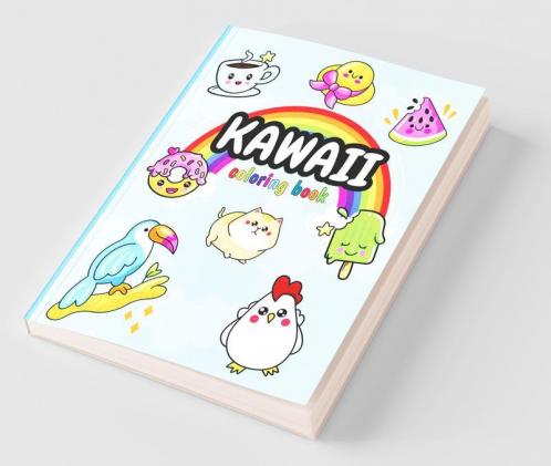 Kawaii Coloring Book : Sweet And Relaxing Kawaii Coloring Pages With 88 Images