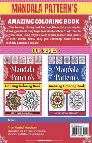 Mandala Pattern'S - Amazing Coloring Book ; Series 1