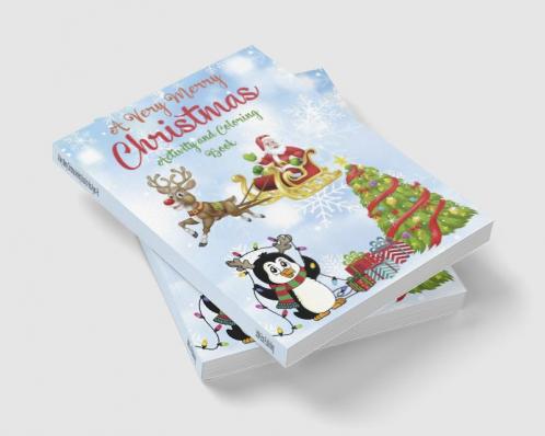A Very Merry Christmas Activity Book for Kids Ages 4-8 : Fun Educational Alphabet Games with Coloring Letter Tracing and Dot to Dot | Mandala Alphabet Coloring Pages | Fun Children’s Christmas Gift