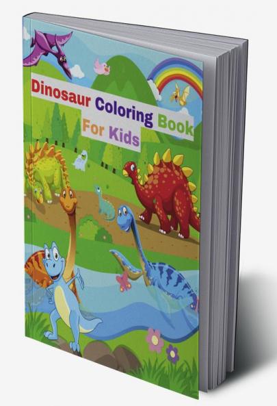 Dinosaur Coloring Book for Kids : Great Gift for Boys & Girls Ages 4-8 with various facts about dinosaurs.