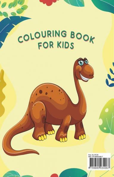 40 Dinosaurs Colouring Book: 40 Cute Dinosaur Colouring Pages Gift For Kids And Toddlers Ages 3-8 | Painting And Drawing Book With 40 Big Dinosaur Pictures