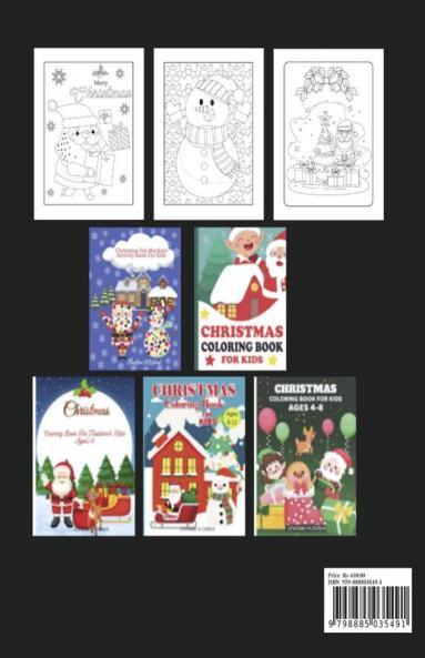 Christmas Coloring Book For Kids Ages 8-12 : Merry Christmas Holiday Designs Coloring Pages&Christmas coloring book for kids creative press.