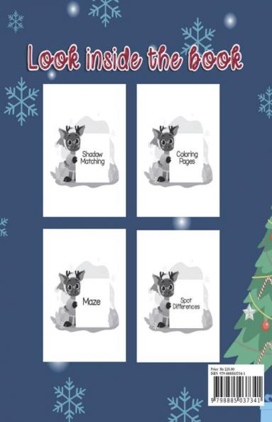 A Very Merry Christmas Activity Book : A Fun Kids Activity And Coloring Book Excellent Gift For Your Kids For Holidays Ages 4+