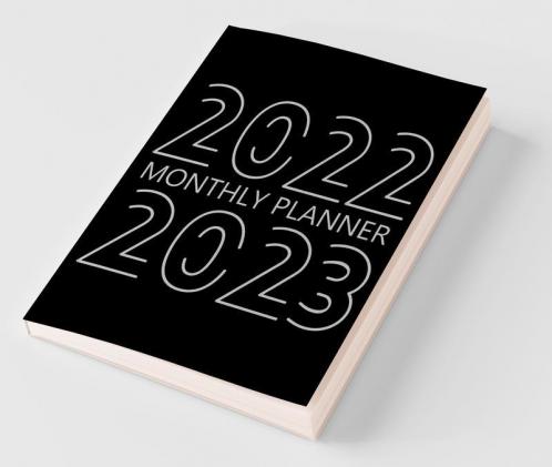 2022-2023 Monthly Planner: 24 Month Agenda Monthly Organizer Book For Activities And Appointments 2 Year Calendar Notebook White Paper 8.5″ X 11″