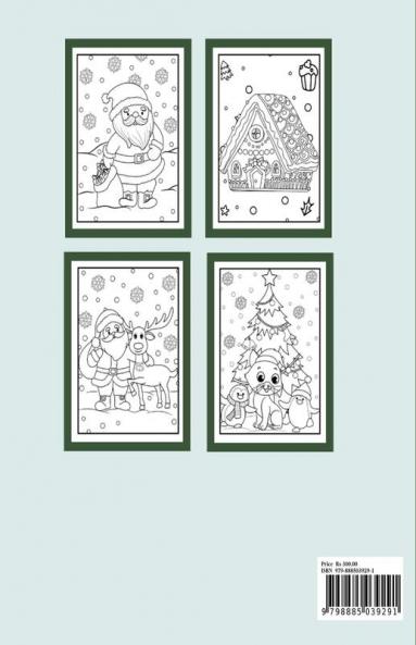 Merry X-Mas Christmas Coloring Book : Merry Christmas coloring book with beautiful holiday drawings & A Very Merry Christmas activity book .