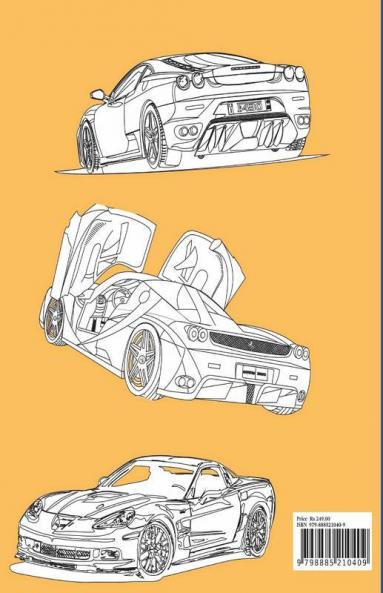 Luxury Cars Coloring Book : Awesome Sport Car Designs Fast And Cool Supercars For Kids And Adults