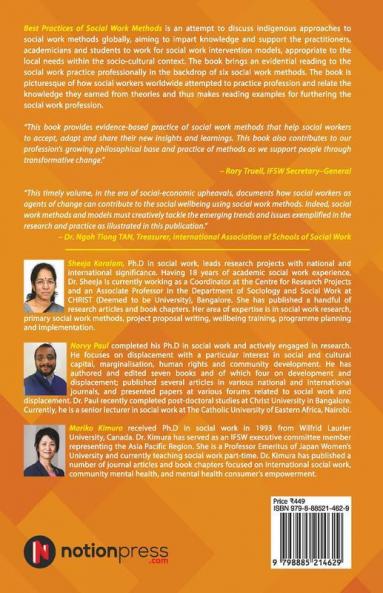 Best Practices Of Social Work Methods : Contextual Examples And Reflections From The Field