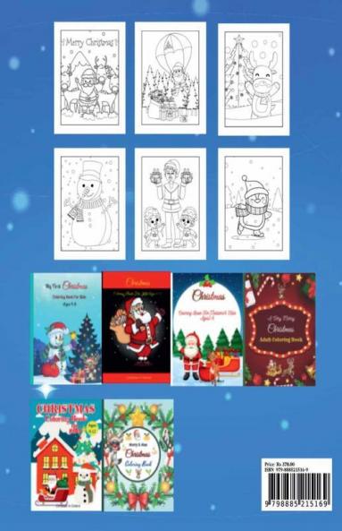 Amazing Merry Christmas Coloring Book For Kids Ages 4-8 : Xmas holiday designs to color for children ages 4-8 Christmas coloring book for kids creative haven