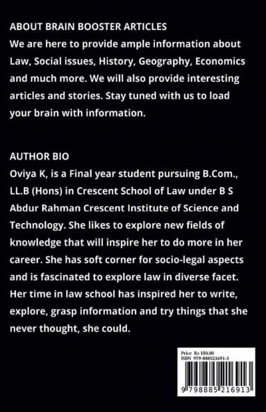 PSYCHOLOGY AND CRIME: RELEVANCE OF PSYCHOLOGY IN CRIME : Volume 1 Issue 3 of Brain Booster Articles