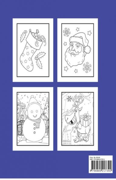 Giant Christmas Coloring Book for Kids Ages 4-8 : Christmas coloring book for kids ages 4-8 2022 & Xmas Holiday designs to color for children