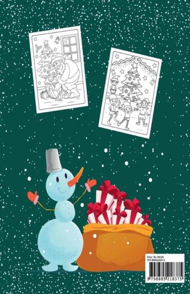 Merry Christmas Coloring Book for Kids Ages 4-8 Years: Kids Stocking Stuffers|Best Xmas Gift for Boys and Girls|Travel Coloring Book for Kids|Christmas Book for Children
