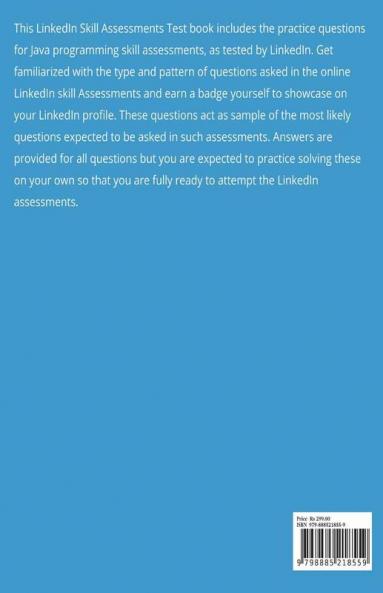 Linkedin Skill Assessments Test Java Programming Questions For Practice - Technical Skills Quizzes: Linkedin Skill Assessment Series