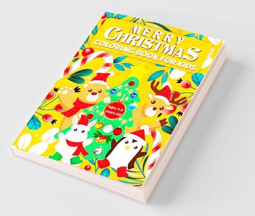 Merry Christmas Coloring Book For Kids Ages 4-8 years old : Xmas Holiday Designs to color for children ages 4-8 Christmas coloring book for kids ages 4-8 best gift for your kid.