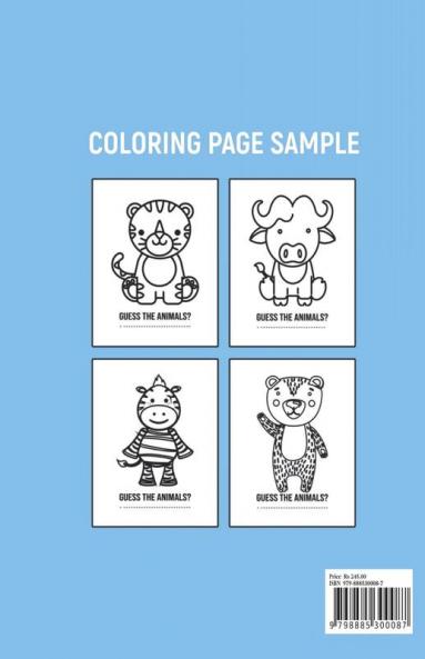 Baby Animals Coloring Book : Cute Animals For Hard Times | Baby Animals Coloring Book For Toddlers