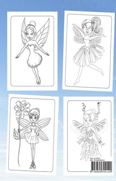 Fairies Coloring Book : For Kids Ages 4-8 Adorable Cute