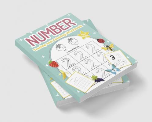 Number Tracing and Coloring Workbook for Kids : Perfect Number Tracing Activity Book for Kids Ages 3-5. Perfect Numbers Workbook with Colors Shapes Handwriting and More for Toddlers and Children