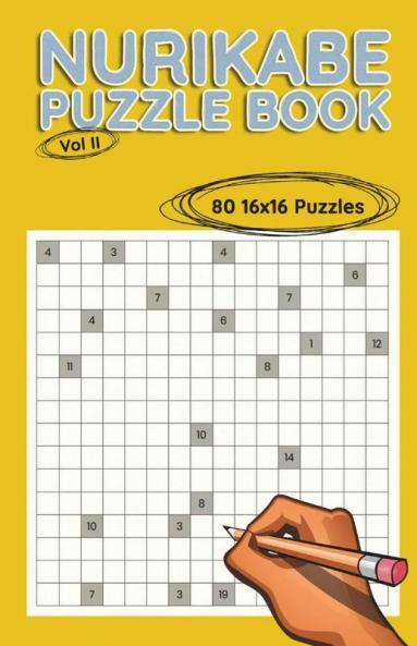 Nurikabe Puzzle Book 16X16 Vol Ii
