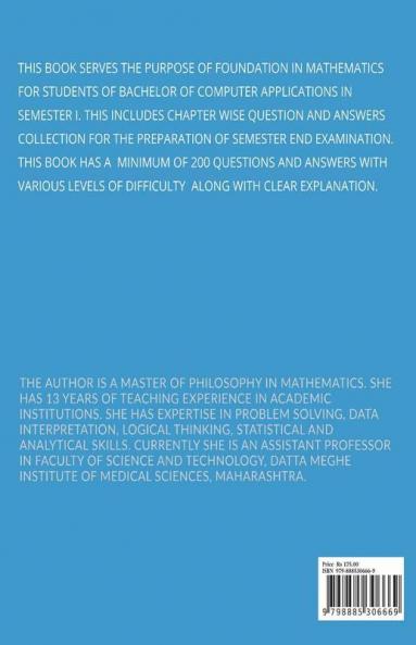 Bca Foundational Mathematics Q&A: Question And Answers Collection Chapter Wise