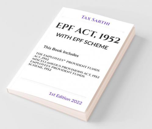 Epf Act 1952 With Epf Scheme | 1St Edition 2022
