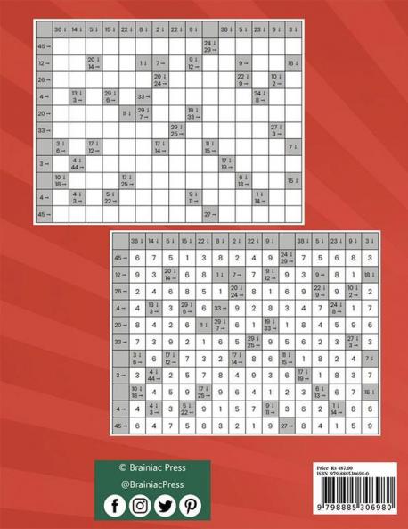 Kakuro 15x11 Vol II : 160 15x11 Puzzles to Solve Great for Kids Teens Adults & Seniors Logic Brain Games Stress Relief & Relaxation 8.5” x 11”
