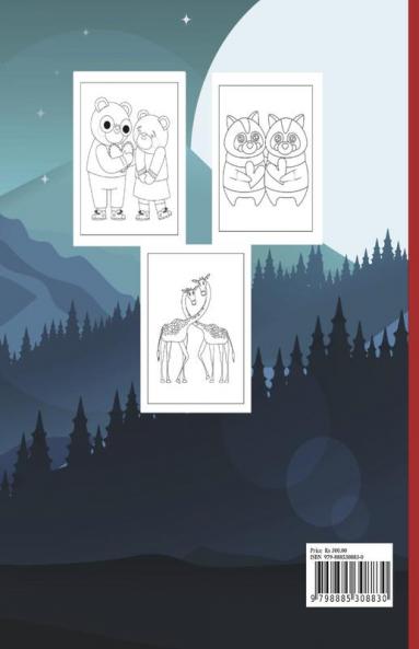 Valentine's Day Coloring Pages Animals : Valentine's day coloring book for kids ages 2-5 & Cute love valentines day animals coloring pages for kids.