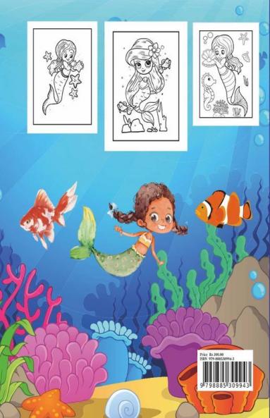 Mermaid Coloring Book For Kids Ages 4-8 Years Old: Princess & Mermaid Coloring Book For Kids Ages 4-8 & Mermaid Coloring Book For Kids Ages 4-8 Us ... Coloring Book For Kids Ages 4-8 Us Edition