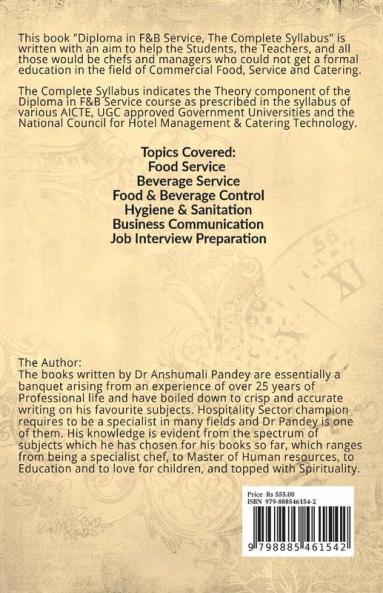 Diploma in F&B Service The Complete Syllabus