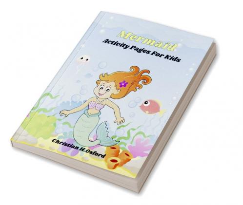 Mermaid Activity Pages For Kids : Mermaid activity pages with book patterns for kids.