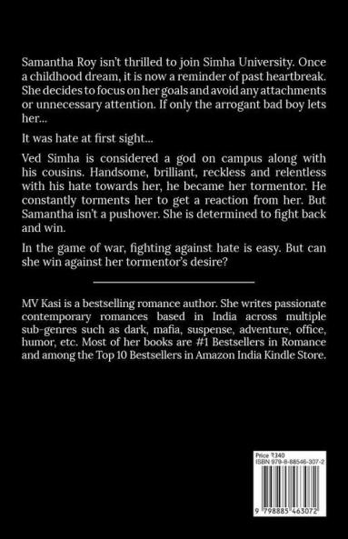 Reckless Hate: An Indian College Romance Simha University #3