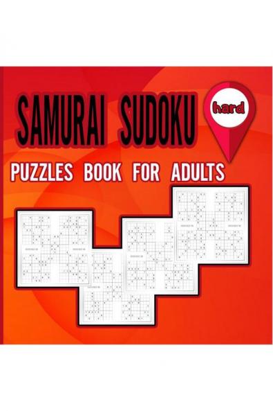 Samurai Sudoku Puzzles Book for Adults Hard: Activity book for Adults and lovers of sudoku puzzles/ Puzzles Book to Shape your brain / Hard level