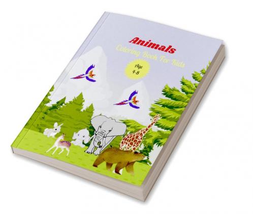 Animals Coloring Book For Kids Age 4-8 : Coloring books for kids awesome animals with patterns coloring books &Animals coloring book for kids great gift for boys & girls ages 4-8.