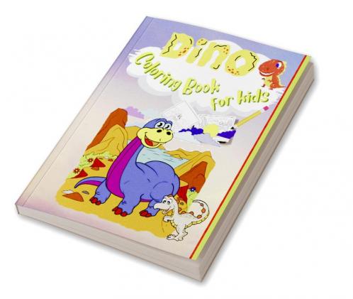 Dino Coloring Book for Kids : Coloring Book for Boys & Girls with 20 Adorable Dinosaur Pages for Toddlers & Kids to Color