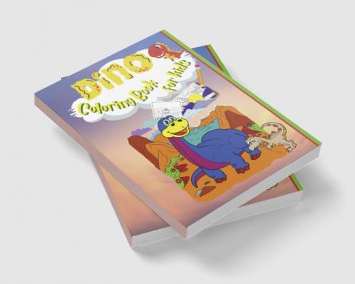 Dino Coloring Book for Kids : Coloring Book for Boys & Girls with 20 Adorable Dinosaur Pages for Toddlers & Kids to Color