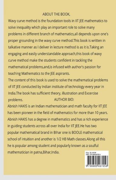 Wavy Curve Method For Iitjee: Wavy Curve Method For Iitjee