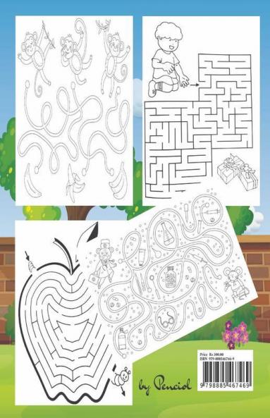Challenging Mazes For Kids Ages 4-8 : Maze Activity Book 4-6 6-8 - Brain Bending Puzzles