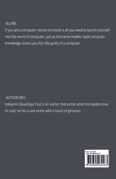 BASIC COMPUTER KNOWLEDGE : NITTY GRITTY OF COMPUTER