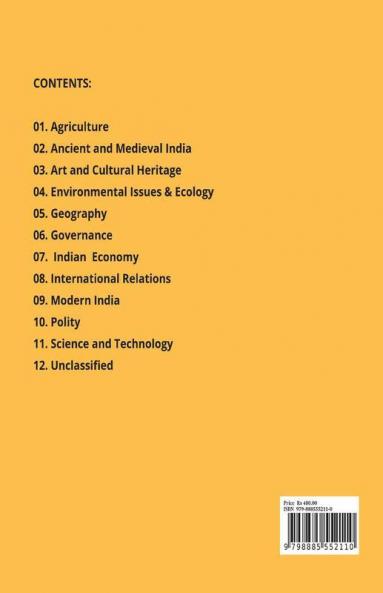 A Theme-Based Classification Of Previous Years’ Questions (2011-21): For Upsc Civil Services Preliminary Exam