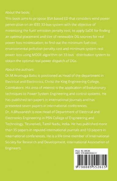 Optimal Placement of Distribution Generators Using Evolutionary Algorithms : Optimal Placement of Distribution Generators