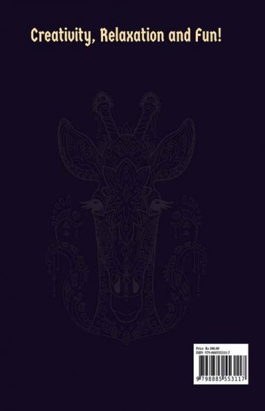 Adult Coloring Book : Stress Relieving Animals Designs