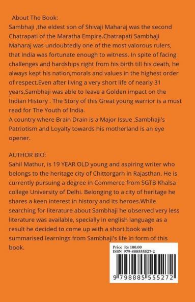 The Pride Of Belongingness: Through The Life Of Sambhaji
