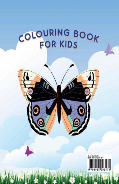 45 Butterflies Colouring Book : 45 Beautiiful Butterfly Colouring Pages | Gift for Kids and Toddlers Ages 3-8 | Painting and Drawing Book with 45 Big Butterfly Pictures