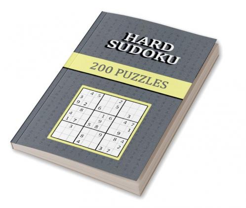 Hard Sudoku 200 Puzzles: Hard Sudoku one puzzle per page